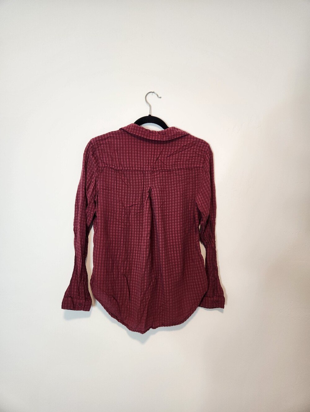 Cloth & Stone Classic Button Up Shirt In Merlot Harvest Size Medium - Picture 4 of 8